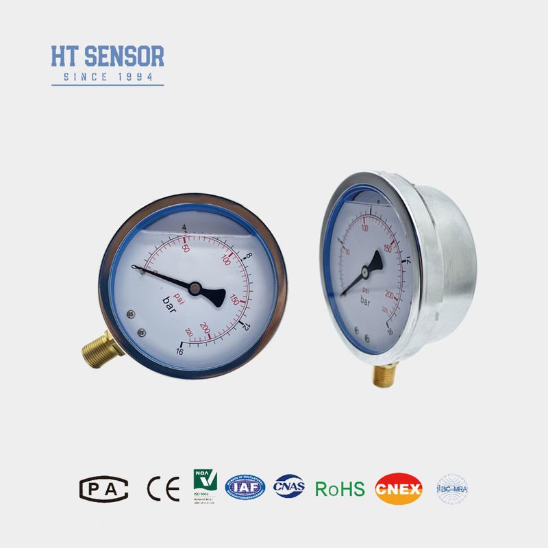 SS Digital Pressure Gauges for Machinery Manufacturing 40mm/50mm/63mm/100mm Thread M20*1.5 G1/2