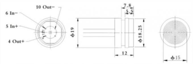 Máy đo tuyệt đối Bộ cảm biến áp suất piezoresistive Máy cảm biến áp suất dầu nước 3