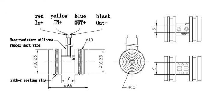HT20V 100mv Pressure Sensor 10VDC Piezoresistive Sensor Khám nghiệm áp suất khác biệt 1