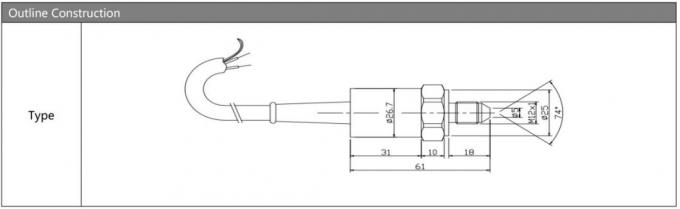 BP9325 Water Silicon Pressure Sensor Transmitter Air Pressure Sensor Mv đầu ra 0