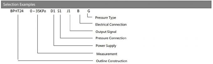 Flush Diagram Display Bpht24-IX with Diffuse Piezoresistive Silicon Pressure Sensor China
