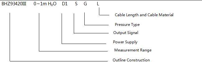 BHZ93420-III Sereies Liquid Level Sensor 316L Pressure Transmitter Thỏa thuận Hart 6