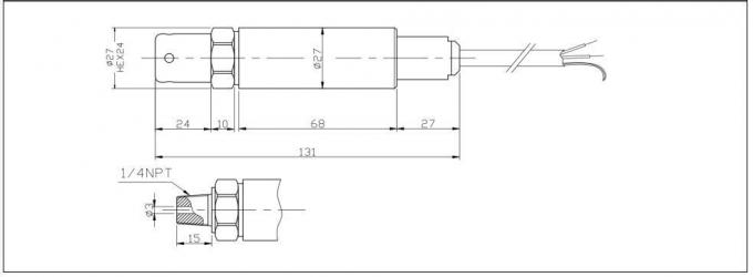 BH93420-IT series fuel sensor with 4-20mA pressure transmitter oil tank with thread