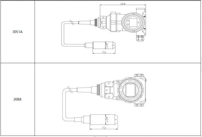 BH93420 Split-type liquid level transmitter static pressure measurement