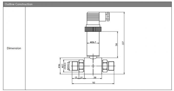 Bộ cảm biến áp suất khác biệt 10kpa ~ 2MPa 4-20ma Bộ cảm biến mức áp suất khác biệt 0