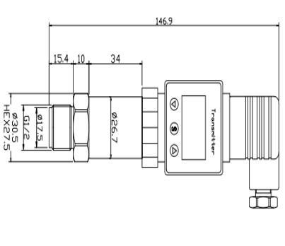 Bộ cảm biến áp suất phân sạc ODM 0 ~ 35Kpa ~ 35MPa Máy truyền áp suất Silicon khuếch tán 0