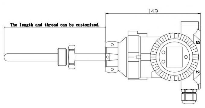 BT93420-III Máy truyền tín hiệu nhiệt độ LCD cho cảm biến nhiệt độ chất lỏng 0